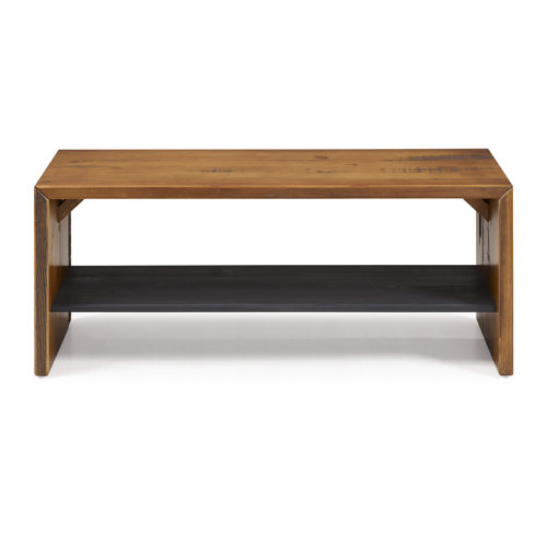 Loon Peak® Osterhoudt Solid Wood Shelves Storage Bench & Reviews Wayfair
